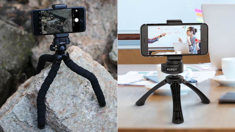 Aukey Flexible Tripod, $10 with code AUKEYT03Aukey Mini Tripod, $8 with code AUKEYT01